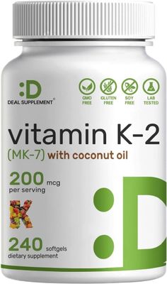 Витамин K2 (MK-7) DS Vitamin K2 (MK-7) 200mcg 240 капсул