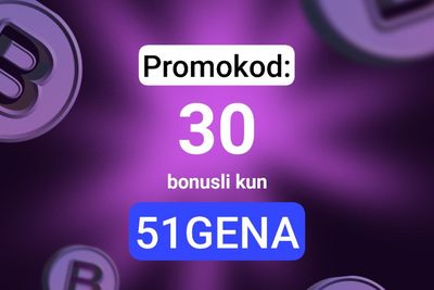 1FIT abanimet proʻma koʻd 30kun boʻnisi bilan 51GENA