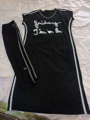 Платье с лосиной