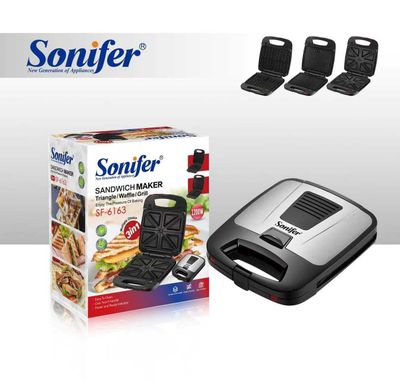 Sonifer SF-6163 – 3 в 1: сэндвичница, гриль и вафельница! to41
