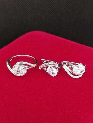 Серебрянный компл.925 Не чернеет.Завод