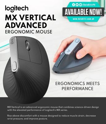 Оригинал! Logitech MX VERTICAL Беспроводная Вертикальная мышка/мышь