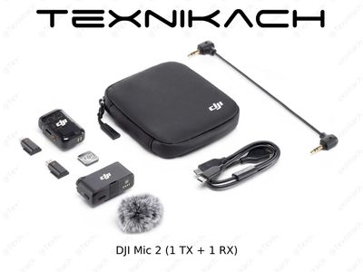 Yangi • DJI Mic 2 (1 TX + 1 RX) • Dastavka