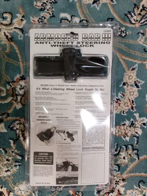 Автомобильный замок на руль с 2 ключами, прочный замок (новый))
