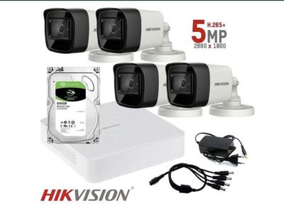 Камера Hikvision HD 5 MP 4 штук