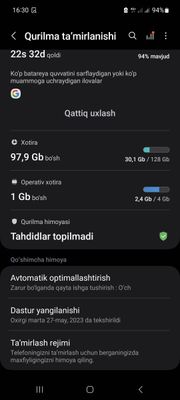 Samsung A52 4\128 gb 2simkartali 4500 batereka