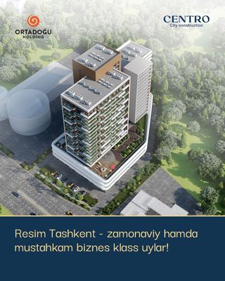 Продаются квартиры в ЖК Resim Tashkent, по улице Махтумкули