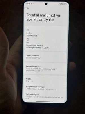 Telefon markasi: Xiaomi