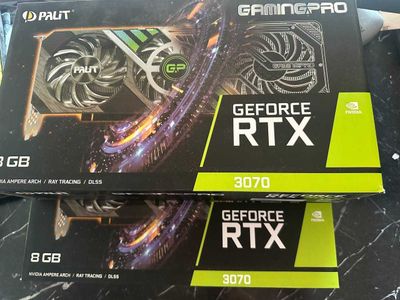 Видеокарты Palit RTX 3070 8Gb GamingPro в хорошем состоянии