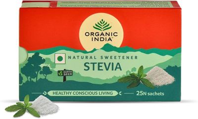 Стевия– натуральный природный заменитель сахара Organic India 25 пак.