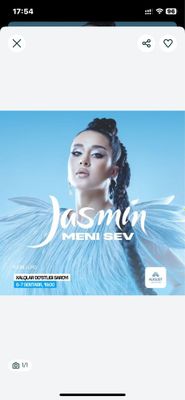 jasmin konsert 6-7-sentabr kassa narxida