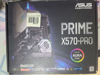 Материнская плата ASUS Prime x570-pro AM4 socet , ddr4 .