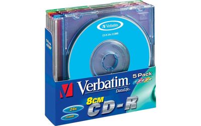 Продаю Диск CD-RW Verbatim Slim box mini 2X4 43245