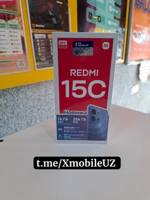 Redmi 15C 8+4/256GB yangi karobka