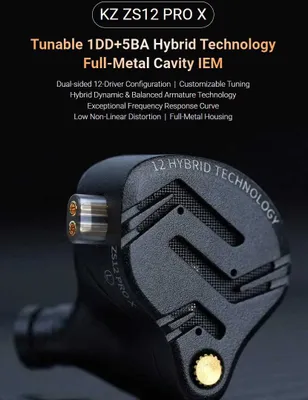 Новые запечатанные KZ ZS12 PRO X наушники Hi-Fi