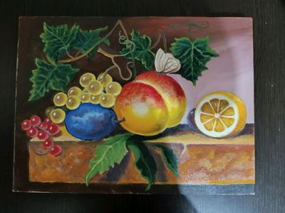 картина,фрукты