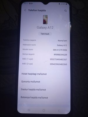 Samsung A 12 sotiladi