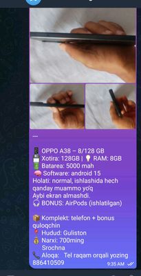 opponi A38 128/4+4