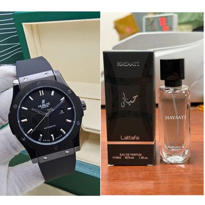 Hayaati atir va Hublot Soati