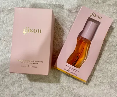 Gisou hair perfume, lip oil