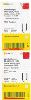 Билет на концерт Jennifer Lopez/Jeniffer Lopez konsertiga bilet