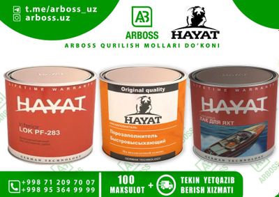 Hayat Lak pf-283 | Наполнитель лак | Yaxta uchun Lak | Ideal Bo'yoq !