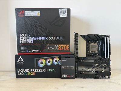 Asus X870E HERO | 96GB OZU | Samsung 9100 PRO 2TB | Arctic PRO 360 ARG