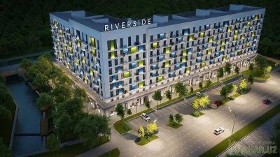 ;Riverside ТТЗ‼️1-комн квартира 43 м² Мирзо-Улугбек коробка