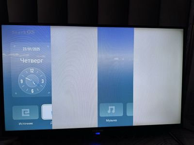 Телевизор Samsung Q90 (Полосы на экране)