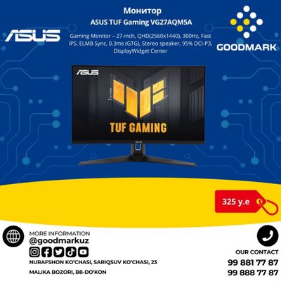 ASUS TUF Gaming VG27AQM5A 300hz 2K