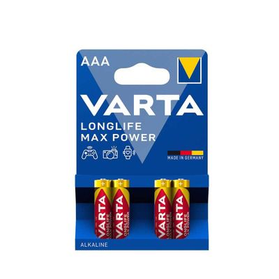 Батарейки Varta (Германия) LONGLIFE MAX POWER AAA 4*BL