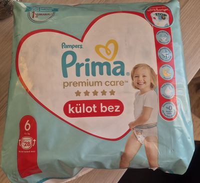 Подгузники-трусики Prima premium care N6. 15+kg