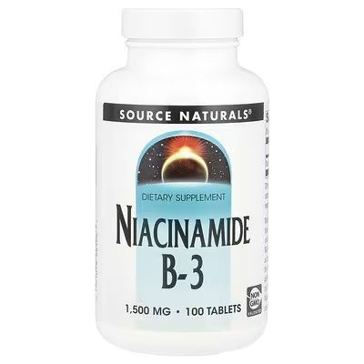 Ниацинамид Витамин Б-3 Source Naturals Niacinamide B-3 1.500mg 100 tab