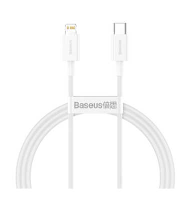 Кабели и адаптеры Baseus CATLYS A02 20W 1m White