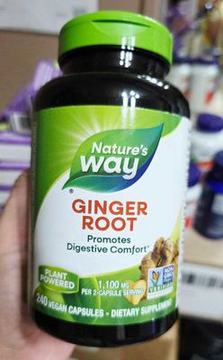 ДОСТАВКИ НЕТ Nature's Way корень имбиря, 550 мг в 1 капсуле
