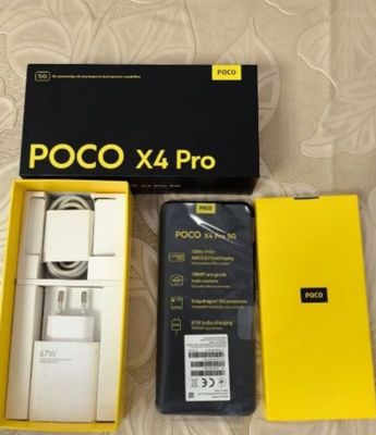 POCO X4 PRO 5G karobka dakument ideal yengi holatda