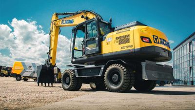 Экскаватор колесный XCMG XE210WD Объем ковша: 1 м³.