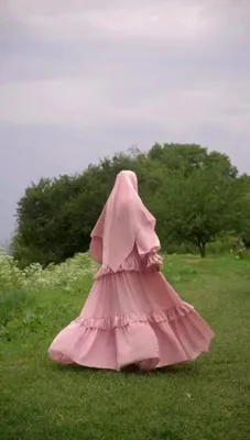 ШИКАРНАЯ ТРОЙКА ПЛАТОК НИКАБ ПЛАТЬЕ 42-52 НОВОЕ