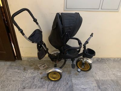 Детский велосипед с авто креслом