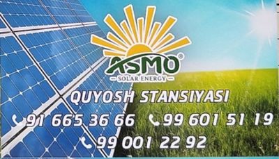 Куёш станцияси урнатиб ишчи холатда топширамиз