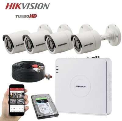 Камера Hikvision HD 4 штук