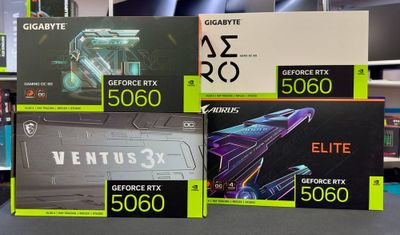 Видеокарты RTX5060 8GB трехкулерные