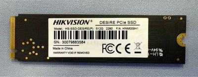 NVMe Hikvision 512GB