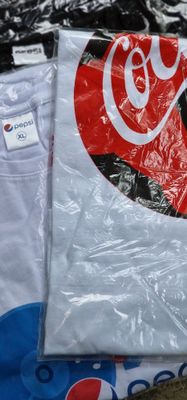 Футболки с логотипом Pepsi/CocaCola