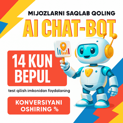 Chat-botni 3 unda ishga tushiring: tez va qulay!