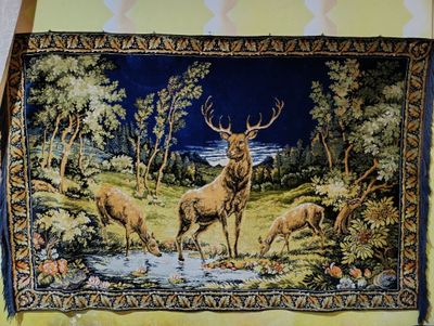 Ковёр Олени гобелен СССР 183 на 120см