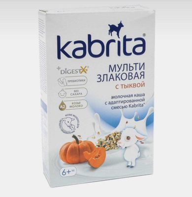 Мультизлаковая каша на козьем молочке, Kabrita sutli kasha 180g