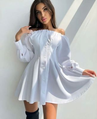 Платье женское, крестьянка