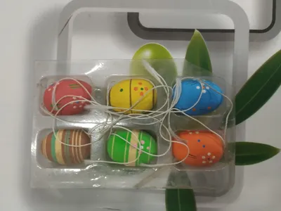 Пасхальные деревянные яйца