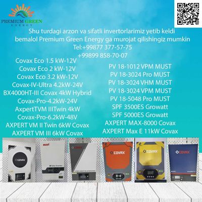 Inverter Covax Must Growatt Raggie Deye Solax